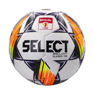 Piłka nożna Select Brillant Super TB 5 Betclic 1 Liga Fifa Quality Pro v24 biało-fioletowa 18693 Select