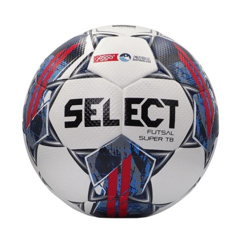 Piłka nożna Select Futsal Super TB FIFA Fogo Ekstraklasa biało-niebieska 18674 Select Piłka nożna Select Futsal Super TB FIFA Fogo Ekstraklasa biało-niebieska 18674 Select