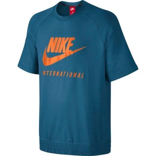 T-Shirt Nike M NK INTL CRW SS 834306 457-S niebieski S Nike