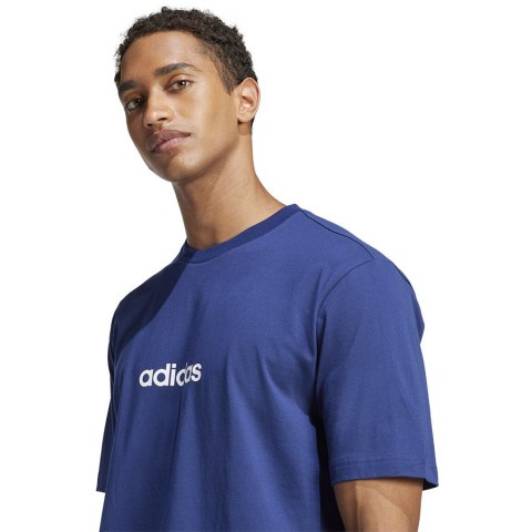 T-Shirt adidas Single Jersey Linear Tee JE8999 granatowy L Adidas T-Shirt adidas Single Jersey Linear Tee JE8999 granatowy L Adidas