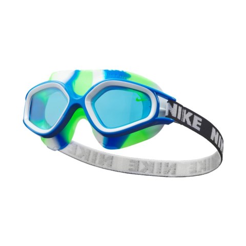 Okulary pływackie Nike Kids Expanse niebiesko-zielone NESSD124-480 OS Nike Okulary pływackie Nike Kids Expanse niebiesko-zielone NESSD124-480 OS Nike