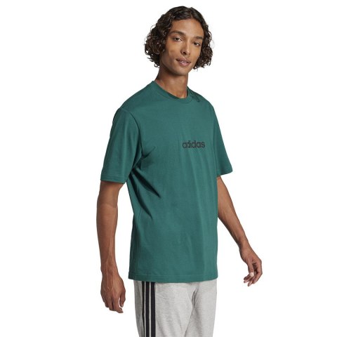 T-Shirt adidas Single Jersey Linear Tee JE8997 zielony M Adidas T-Shirt adidas Single Jersey Linear Tee JE8997 zielony M Adidas
