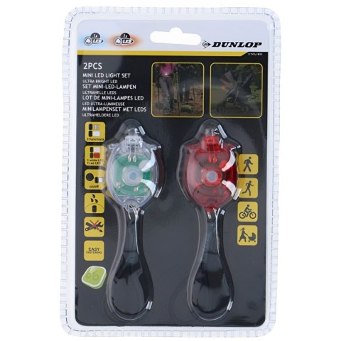 Zestaw lampek rowerowych Dunlop led tył+przód 2053141 Dunlop Zestaw lampek rowerowych Dunlop led tył+przód 2053141 Dunlop
