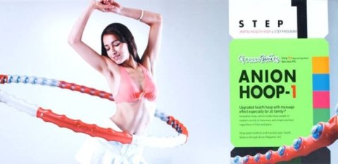 Hula-hop Anion 1 biało-czerwone Smj Hula-hop Anion 1 biało-czerwone Smj