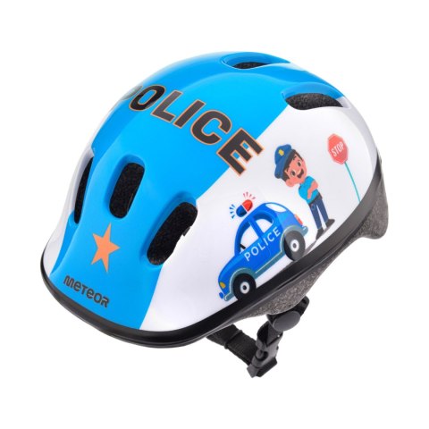 Kask rowerowy Meteor KS06 Police rozm. XS 44-48 cm 17442 Meteor Kask rowerowy Meteor KS06 Police rozm. XS 44-48 cm 17442 Meteor
