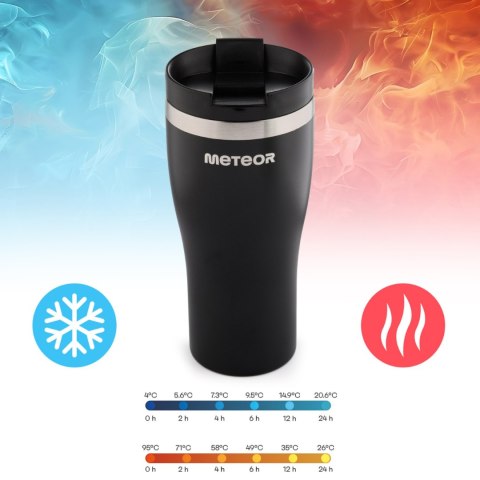 Kubek termiczny Meteor 480 ml czarny 17245 Meteor Kubek termiczny Meteor 480 ml czarny 17245 Meteor