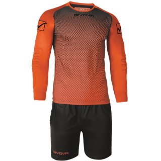Komplet bramkarski Givova Kit Manchester pomarańczowo-czarny KITP008 0110 Givova