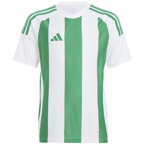 Koszulka adidas STRIPED 24 JSY Jr IW2138 biały 164 cm Adidas Koszulka adidas STRIPED 24 JSY Jr IW2138 biały 164 cm Adidas