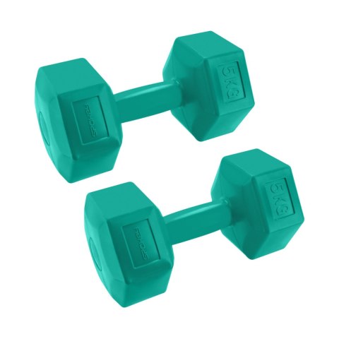 Zestaw hantli Spokey Monster 2x5kg DGN zielone 943622 Spokey Zestaw hantli Spokey Monster 2x5kg DGN zielone 943622 Spokey