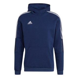 Bluza męska adidas Tiro 21 Sweat Hoody granatowa GH4464 Adidas teamwear