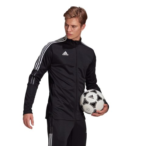 Bluza męska adidas Tiro 21 Track czarna GM7319 Adidas teamwear