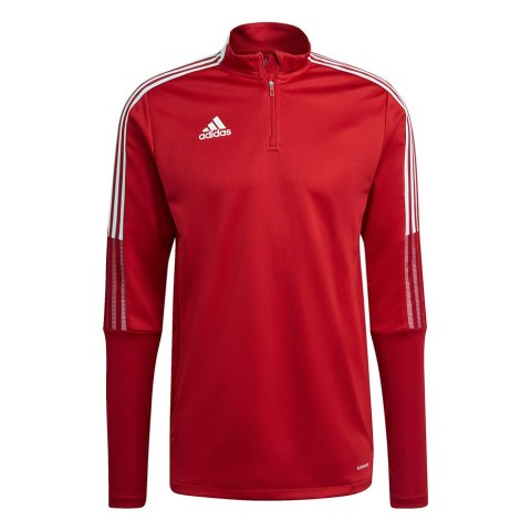 Bluza męska adidas Tiro 21 Training Top czerwona GH7303 Adidas teamwear Bluza męska adidas Tiro 21 Training Top czerwona GH7303 Adidas teamwear