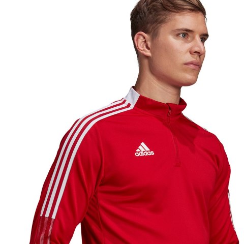 Bluza męska adidas Tiro 21 Training Top czerwona GH7303 Adidas teamwear Bluza męska adidas Tiro 21 Training Top czerwona GH7303 Adidas teamwear