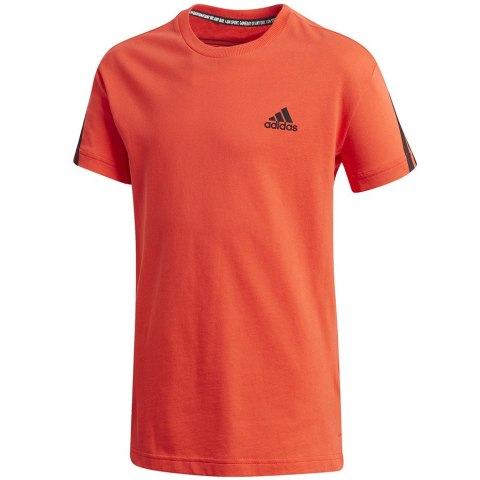 Koszulka dla dzieci adidas B 3S Tee pomarańczowa GK3194 Adidas Koszulka dla dzieci adidas B 3S Tee pomarańczowa GK3194 Adidas