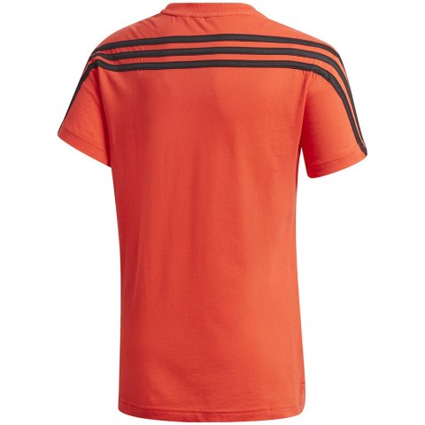 Koszulka dla dzieci adidas B 3S Tee pomarańczowa GK3194 Adidas Koszulka dla dzieci adidas B 3S Tee pomarańczowa GK3194 Adidas