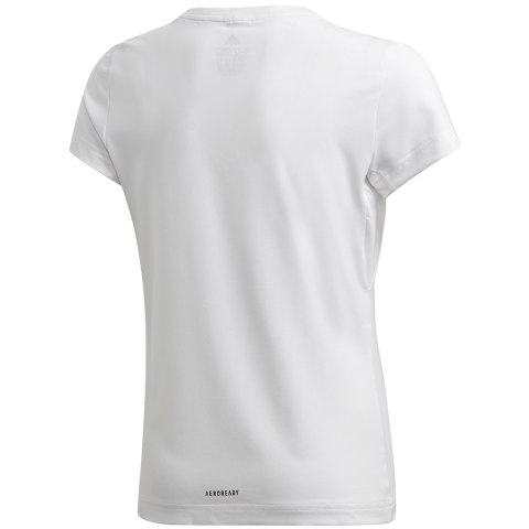 Koszulka dla dzieci adidas G a.r. Gfx Tee biało-niebieska GE0500 Adidas Koszulka dla dzieci adidas G a.r. Gfx Tee biało-niebieska GE0500 Adidas