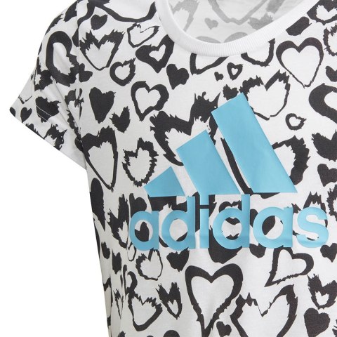 Koszulka dla dzieci adidas Must Haves Graphic Tee biała GE0937 Adidas Koszulka dla dzieci adidas Must Haves Graphic Tee biała GE0937 Adidas