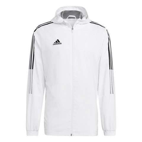 Kurtka męska adidas Tiro 21 Windbreaker biała GP4966 Adidas teamwear Kurtka męska adidas Tiro 21 Windbreaker biała GP4966 Adidas teamwear