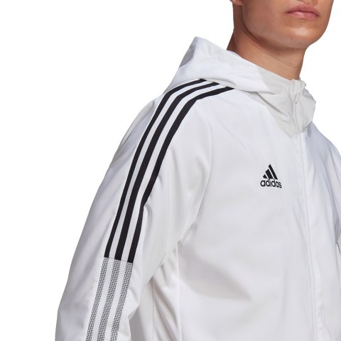 Kurtka męska adidas Tiro 21 Windbreaker biała GP4966 Adidas teamwear Kurtka męska adidas Tiro 21 Windbreaker biała GP4966 Adidas teamwear