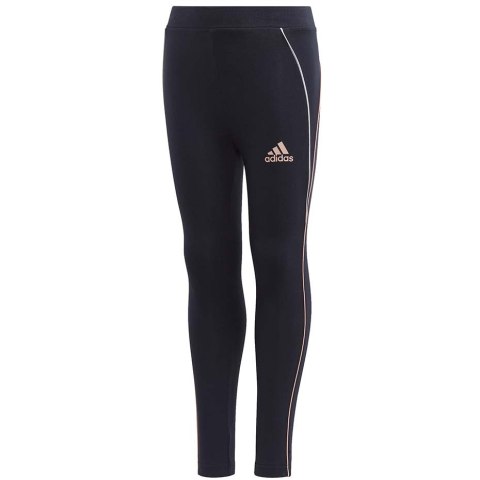 Legginsy dla dzieci adidas Lg Cot Tight granatowe GG3497 Adidas Legginsy dla dzieci adidas Lg Cot Tight granatowe GG3497 Adidas