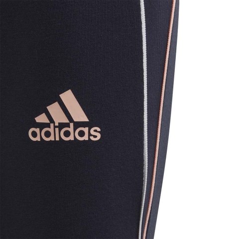 Legginsy dla dzieci adidas Lg Cot Tight granatowe GG3497 Adidas Legginsy dla dzieci adidas Lg Cot Tight granatowe GG3497 Adidas
