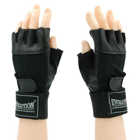 Rękawice fitness Evolution Standard czarne FR-11 Evolution