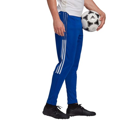 Spodnie męskie adidas Tiro 21 Training niebieskie GJ9870 Adidas teamwear Spodnie męskie adidas Tiro 21 Training niebieskie GJ9870 Adidas teamwear