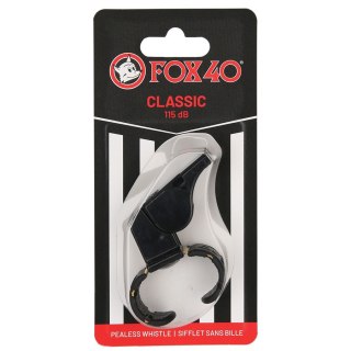 Gwizdek Fox40 Clasic Finger na palec 115 dB czarny Fox40