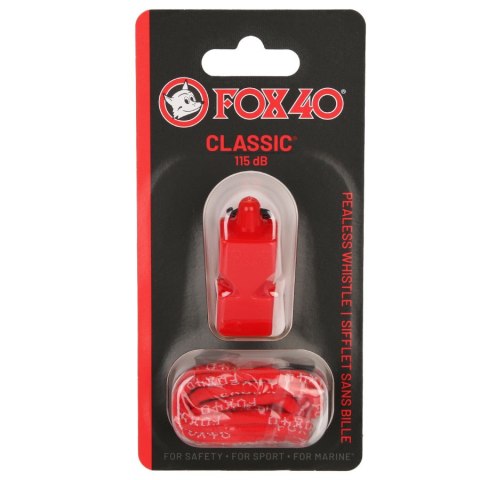 Gwizdek Fox 40 Classic Safety 115 dB czerwony Fox40