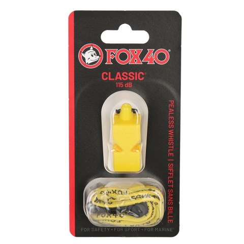 Gwizdek Fox 40 Classic Safety 115 dB żółty Fox40 Gwizdek Fox 40 Classic Safety 115 dB żółty Fox40