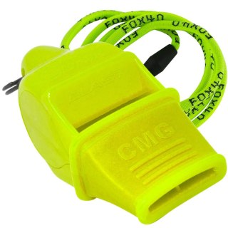 Gwizdek Fox 40 CMG Sonik Blast neonowy żółty ze sznurkiem 120 dB żółty Fox40