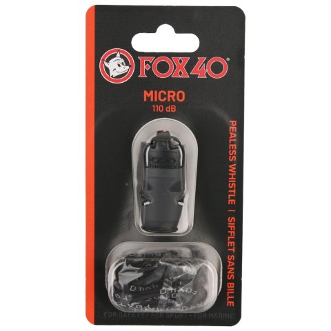 Gwizdek Fox 40 Micro Safety 110 dB czarny Fox40