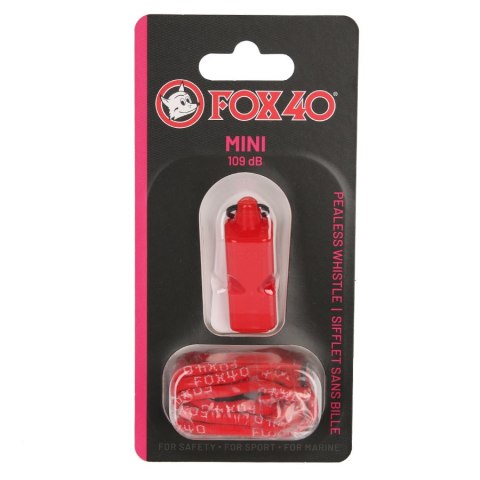 Gwizdek Fox 40 Mini Safety 109 dB czerwony Fox40