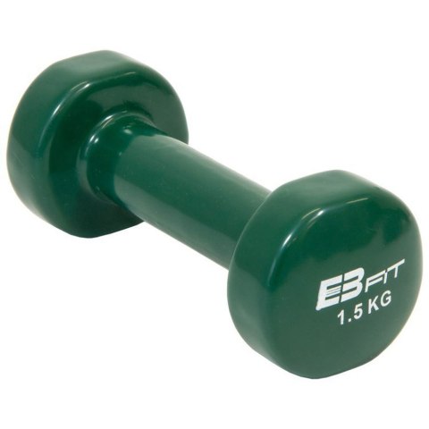 Hantla winylowa EB FIT 1,5kg VDB zielona 338986 Hantla winylowa EB FIT 1,5kg VDB zielona 338986