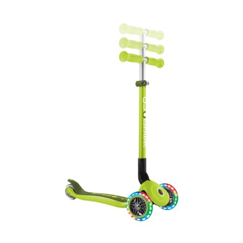 Hulajnoga SMJ Globber 3-kołowa 432-106-3 Primo Foldable Lights limonkowa Smj Hulajnoga SMJ Globber 3-kołowa 432-106-3 Primo Foldable Lights limonkowa Smj