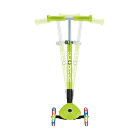 Hulajnoga SMJ Globber 3-kołowa 432-106-3 Primo Foldable Lights limonkowa Smj Hulajnoga SMJ Globber 3-kołowa 432-106-3 Primo Foldable Lights limonkowa Smj