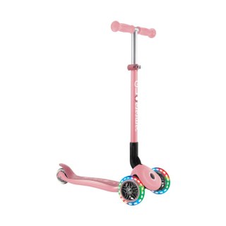 Hulajnoga SMJ Globber 3-kołowa 432-211-3 Primo Foldable Lights pastelowy róż Smj