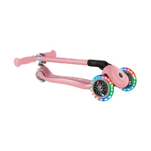 Hulajnoga SMJ Globber 3-kołowa 432-211-3 Primo Foldable Lights pastelowy róż Smj Hulajnoga SMJ Globber 3-kołowa 432-211-3 Primo Foldable Lights pastelowy róż Smj