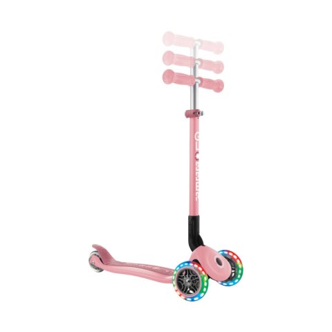 Hulajnoga SMJ Globber 3-kołowa 432-211-3 Primo Foldable Lights pastelowy róż Smj Hulajnoga SMJ Globber 3-kołowa 432-211-3 Primo Foldable Lights pastelowy róż Smj