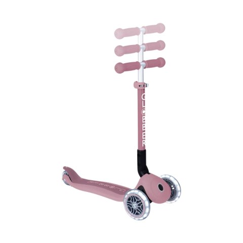 Hulajnoga SMJ Globber 3-kołowa 692-510 Junior Foldable Lights Eco pastelowy róż Smj Hulajnoga SMJ Globber 3-kołowa 692-510 Junior Foldable Lights Eco pastelowy róż Smj