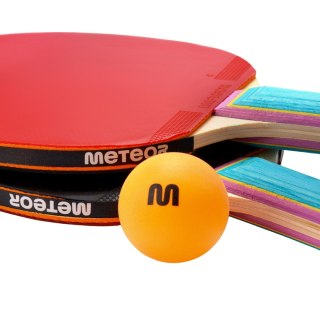 Zestaw do tenisa stołowego Meteor 2 rakietki Zephyr 1*, 3 piłeczki 15021 Meteor