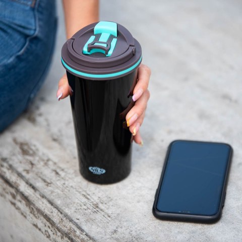 NCB18 CZARNY KUBEK TERMICZNY NILS CAMP NILS CAMP