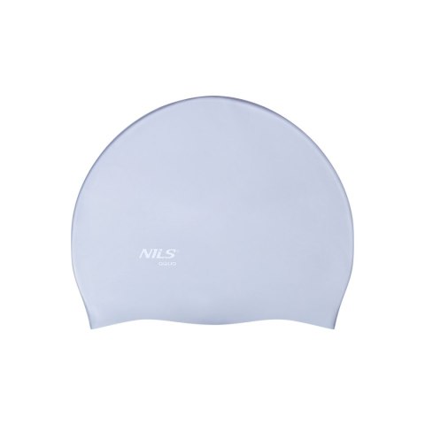 NQC JEDNOKOLOROWY SL01 SZARY CZEPEK SILIKONOWY NILS AQUA NILS AQUA