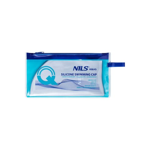 NQC JEDNOKOLOROWY SL01 SZARY CZEPEK SILIKONOWY NILS AQUA NILS AQUA