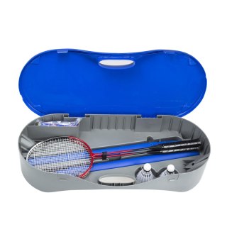 ZSB2 ZESTAW 2w1 SIATKA DO BADM. + TENIS ZIEMNY + 2 RAKIETY + 2 LOTKI + WALIZKA NILS NILS