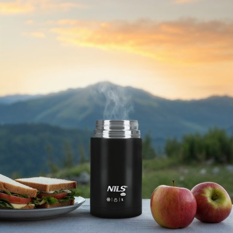 NC3802 TERMOS OBIADOWY 1000ML CZARNY NILS CAMP NILS CAMP