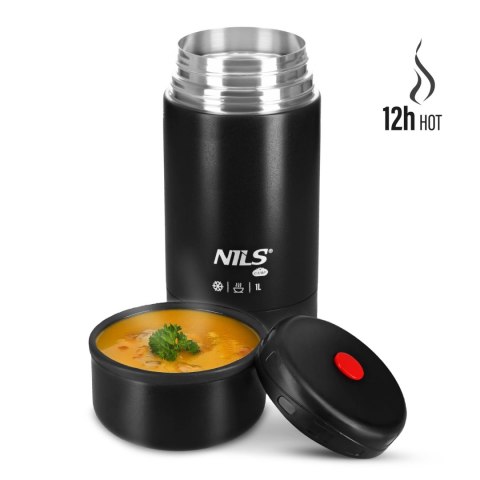 NC3802 TERMOS OBIADOWY 1000ML CZARNY NILS CAMP NILS CAMP