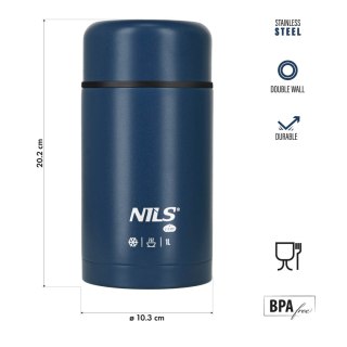 NC3802 TERMOS OBIADOWY 1000ML NIEBIESKI NILS CAMP NILS CAMP