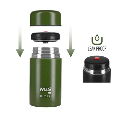 NC3802 TERMOS OBIADOWY 1000ML ZIELONY NILS CAMP NILS CAMP