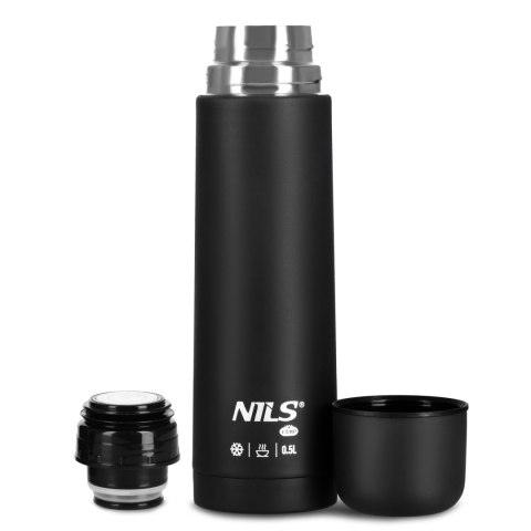 NC3803 TERMOS TURYSTYCZNY 500 ML CZARNY NILS CAMP NILS CAMP